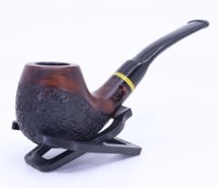 Dapper El Oyması Briar 9mm Filtreli Half Bent Pipo 0872