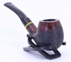 Dapper El Oyması Briar 9mm Filtreli Half Bent Pipo 0872