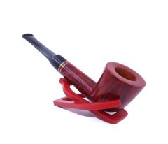 Şahin Sarı Yıldız Dublin 9mm. Filtreli Ebonit Saplı Pipo