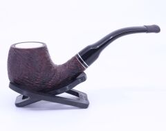 Dapper El Oyması Briar 9mm Filtreli Bent Pipo 0866