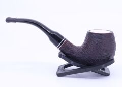 Dapper El Oyması Briar 9mm Filtreli Bent Pipo 0866