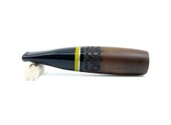 Pipsan Toscanello Backwoods Ağızlık Kahverengi - Sarı/Siyah Şeritli 2477