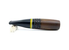 Pipsan Toscanello Backwoods Ağızlık Kahverengi - Sarı/Siyah Şeritli 2477