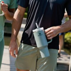 Stanley Quencher Pipetli Termos Bardak 1.18 Lt - Yeşil