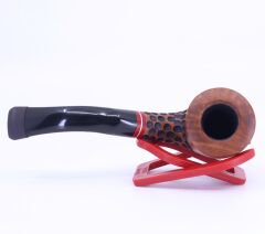 Dapper El Oyması Briar 9mm Filtreli Bent Pipo Dublin 0864