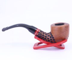 Dapper El Oyması Briar 9mm Filtreli Bent Pipo Dublin 0864