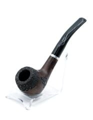 Pipsan İşlemeli Düz Pipo Metal Filtreli Ceviz