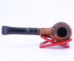 Dapper El Oyması Briar 9mm Filtreli Bent Billiard Pipo 0865