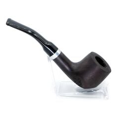 Pipsan İşlemeli Kırma Damak Pipo 9mm Filtreli Siyah