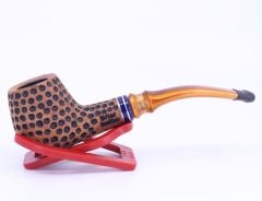 Dapper El Oyması Briar 9mm Filtreli Half Bent Pipo 0868