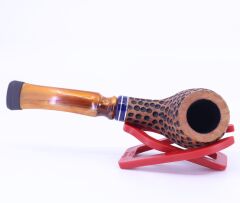 Dapper El Oyması Briar 9mm Filtreli Half Bent Pipo 0868