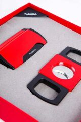 Parmida Çakmak ve Kesici İkili Puro Seti Kırmızı