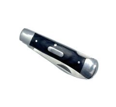 KLASİK CEP ÇAKISI  Geleneksel Tasarım, Ceviz Görünümlü Parlak Ahşap Sap ve Back Lock Kilit Sistemi