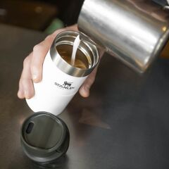 İnce Gövde Classic Trigger-Action Travel Mug 0,25 Litre(8,5 Oz) - Stanley Klasik Tek El Termos Bardak - Polar