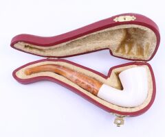 Lületaşı Pipo / Doğal Lületaşı El Yapımı Özel Kutulu 02