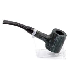 Dapper El Oyması 9mm Filtreli Kırmak Damak Pipo Yeşil