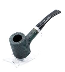 Dapper El Oyması 9mm Filtreli Kırmak Damak Pipo Yeşil