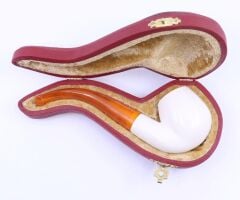 Lületaşı Pipo / Doğal Lületaşı El Yapımı Özel Kutulu 03