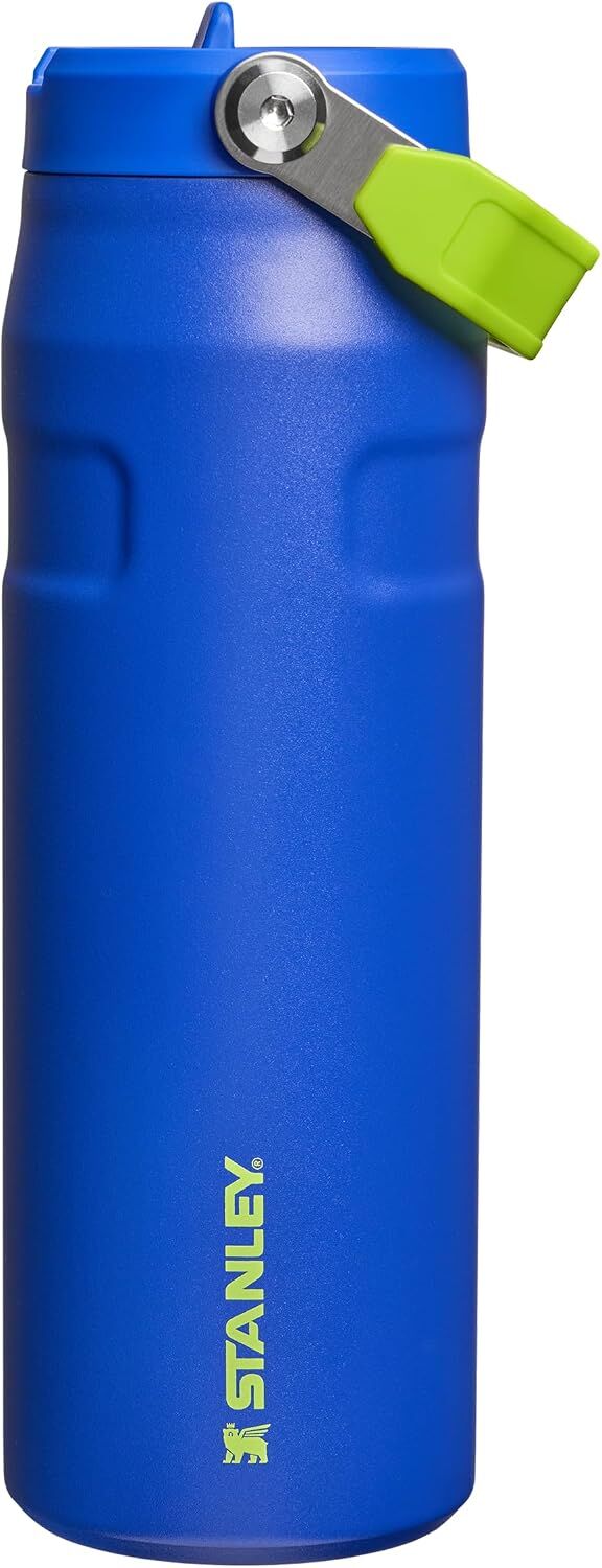 Stanley The IceFlow Flip Straw Pipetli Termos Bardak 0,70 LT - Cobalt Chartreuse