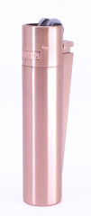 Clipper Özel Kutusunda Metal Çakmak - Mat Rose Gold (Brushed Rose Gold)