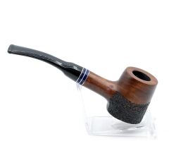 Dapper İşlemeli 9mm Filtreli Poker Pipo (Mavi Bilezik)