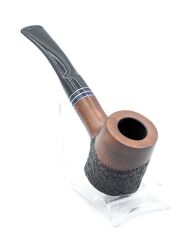 Dapper İşlemeli 9mm Filtreli Poker Pipo (Mavi Bilezik)