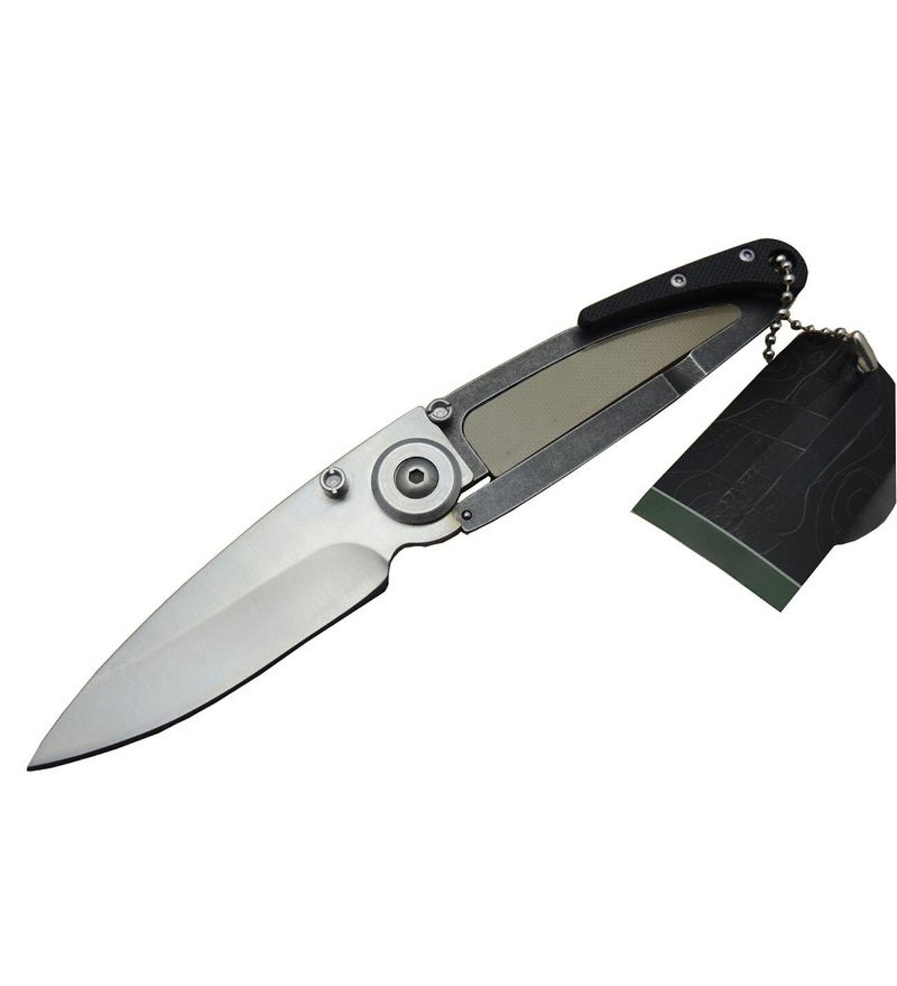 Modern Katlanır Çakı - 18 cm Metal Saplı, Çok Amaçlı