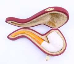 Lületaşı Pipo / Doğal Lületaşı El Yapımı Özel Kutulu 04