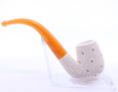 Lületaşı Pipo / Doğal Lületaşı El Yapımı Özel Kutulu 04