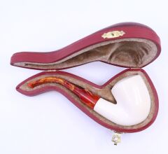 Lületaşı Pipo / Doğal Lületaşı El Yapımı Özel Kutulu 05