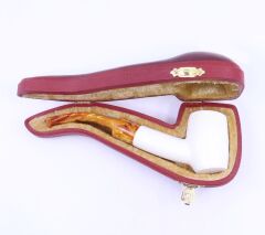 Lületaşı Pipo / Doğal Lületaşı El Yapımı Özel Kutulu 06