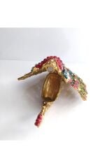 Swaroski Taşlı Tavuskuşu Mücevher Kutusu