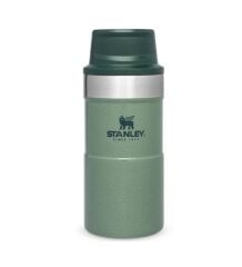 İnce Gövde Classic Trigger-Action Travel Mug 0,25 Litre(8,5 Oz) - Stanley Klasik Tek El Termos Bardak - Hammertone Green
