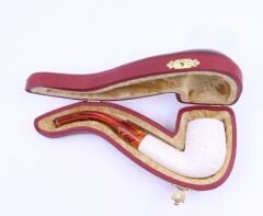 Lületaşı Pipo / Doğal Lületaşı El Yapımı Özel Kutulu 08