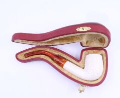 Lületaşı Pipo / Doğal Lületaşı El Yapımı Özel Kutulu 08