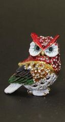 Swaroski Taşlı 2'li Baykuş Mücevher Kutusu