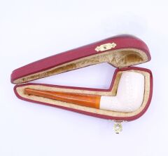 Lületaşı Pipo / Doğal Lületaşı El Yapımı Özel Kutulu 010