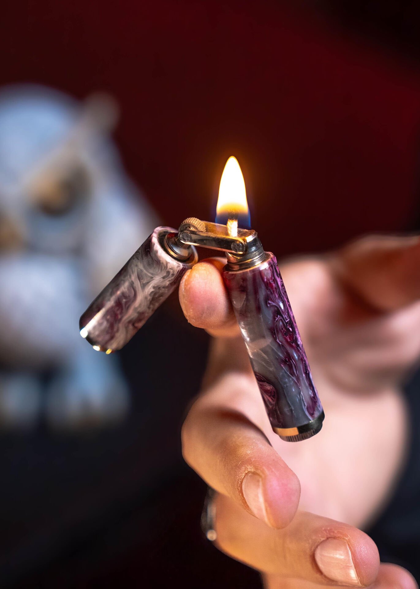 Caka Odkka Phantom El Yapımı Ortadan Kırılan Benzinli Gemici (Muhtar) Çakmağı - Pirinç