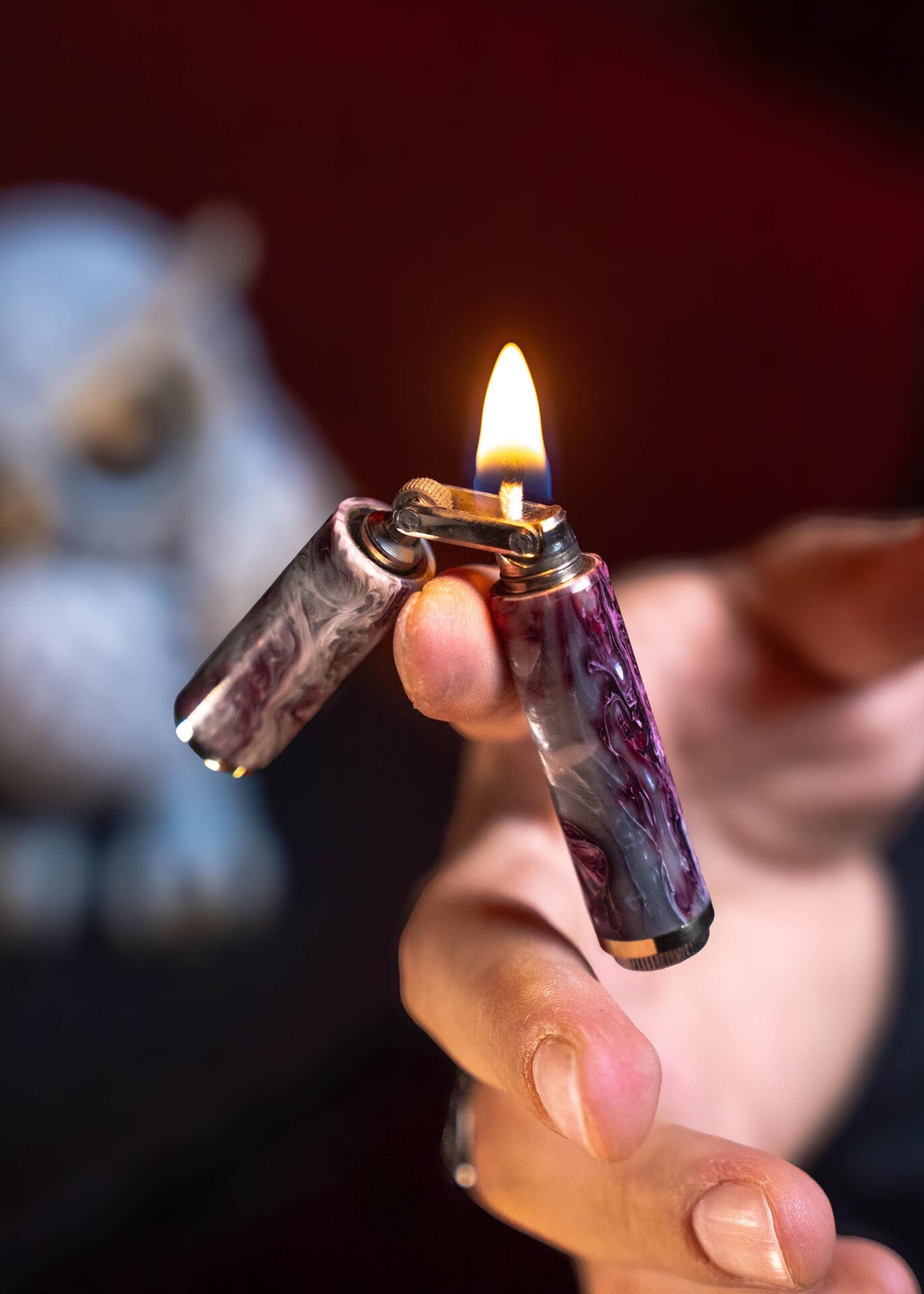 Caka Odkka Phantom El Yapımı Ortadan Kırılan Benzinli Gemici (Muhtar) Çakmağı - Pirinç