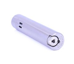 Clipper Özel Kutusunda Rüzgardan Etkilenmez Jet Alev Metal Çakmak - Mat Gümüş Renk