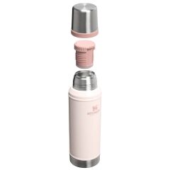Stanley Klasik Vakumlu Paslanmaz Çelik Termos 0,94 Lt (1.0 QT) - Hammertone Rose Quartz