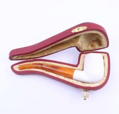 Lületaşı Pipo / Doğal Lületaşı El Yapımı Özel Kutulu 012