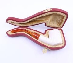 Lületaşı Pipo / Doğal Lületaşı El Yapımı Özel Kutulu 013