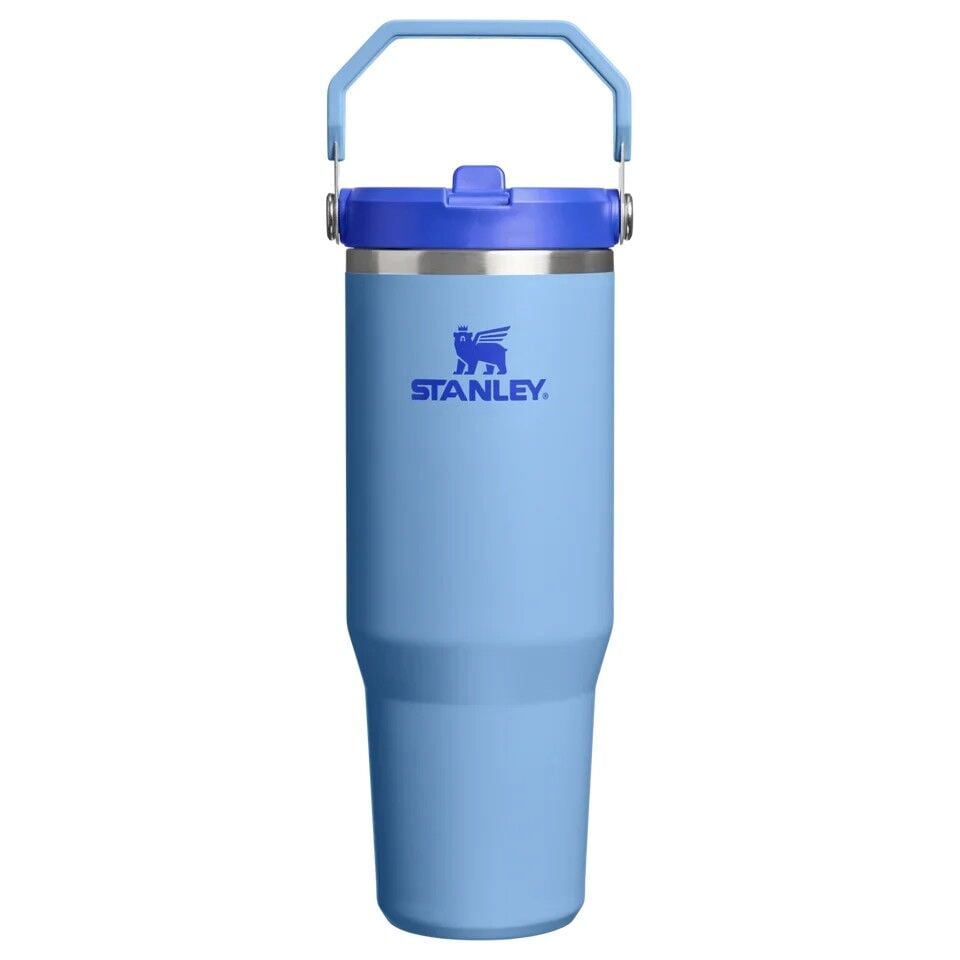 Stanley The IceFlow Flip Straw Pipetli Termos Bardak 0,89 LT (30 OZ) - Blue Sky