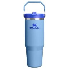 Stanley The IceFlow Flip Straw Pipetli Termos Bardak 0,89 LT (30 OZ) - Blue Sky