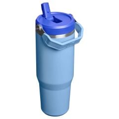 Stanley The IceFlow Flip Straw Pipetli Termos Bardak 0,89 LT (30 OZ) - Blue Sky