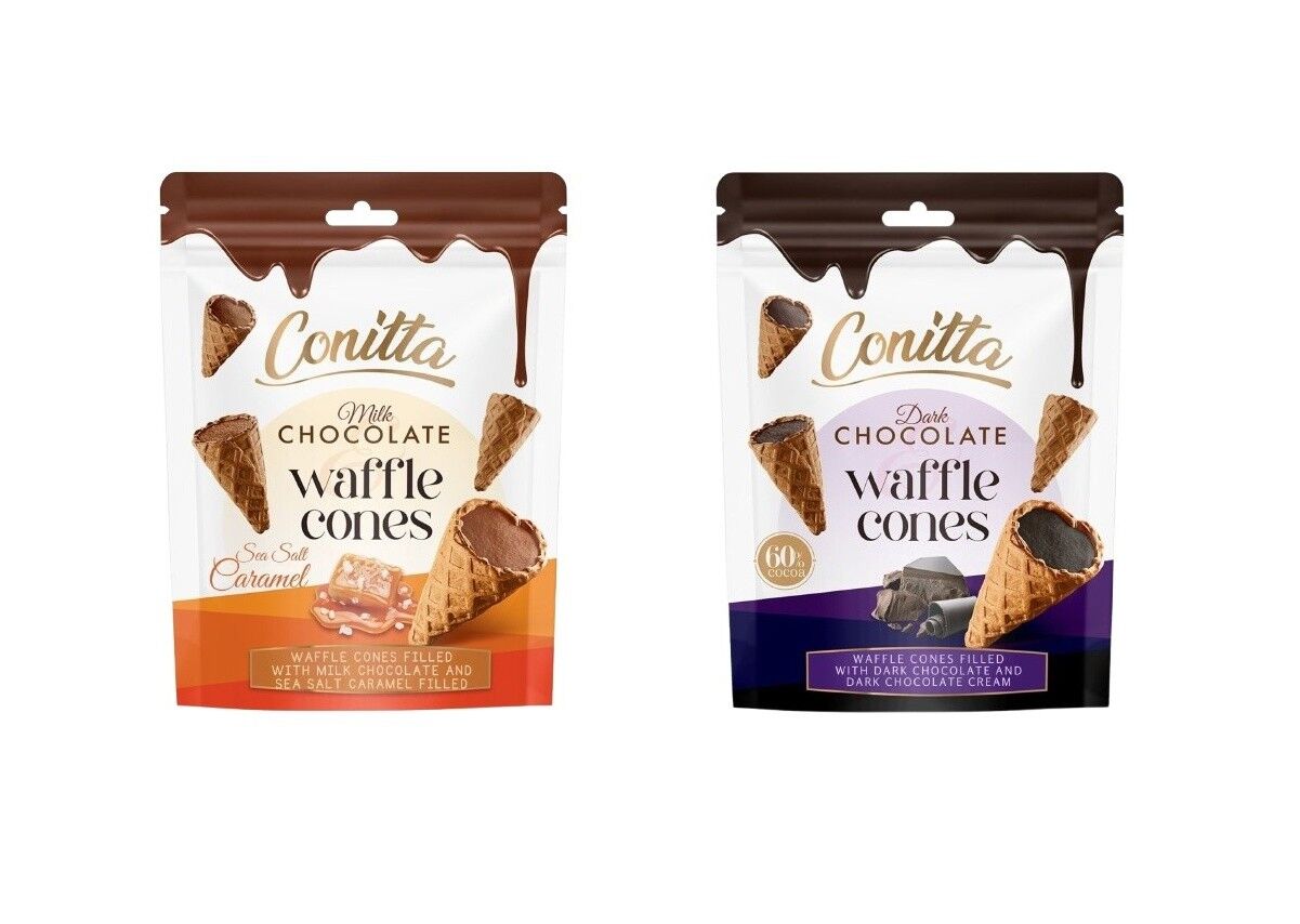 Conitta Deniz Tuzlu Karamel Dolgulu + Bitter Çikolatalı Gofret 80 g