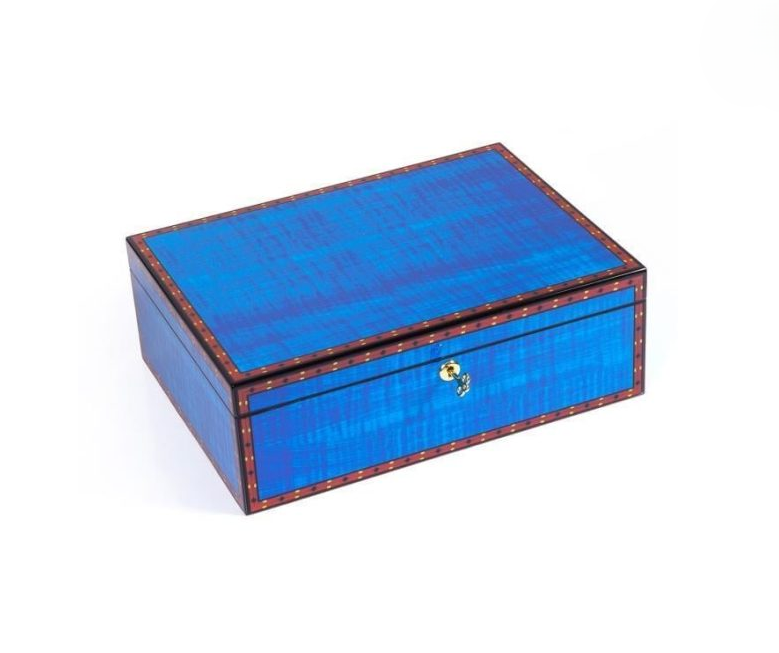 Madrona Humidor / Puro Saklama Kutusu - Mavi