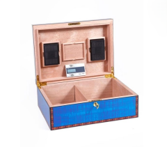 Madrona Humidor / Puro Saklama Kutusu - Mavi