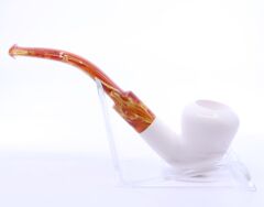 Lületaşı Pipo / Doğal Lületaşı El Yapımı Özel Kutulu 016